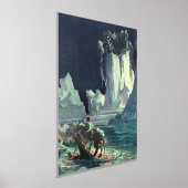 サルガソ海の死神とタイタニックの沈下 箔ポスター (レイダウン)