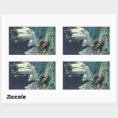 サルガソ海の死神とタイタニックの沈下 長方形シール (シート)