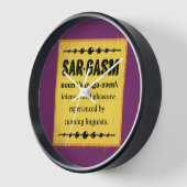 サルガム 壁時計 (傾斜)