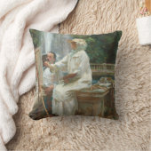 サルガントによるイタリア、フラスカティのトルロニア邸の噴水 クッション (ブランケット)