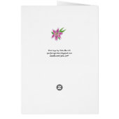 サルガーザリリー付き介護者カード (裏面)