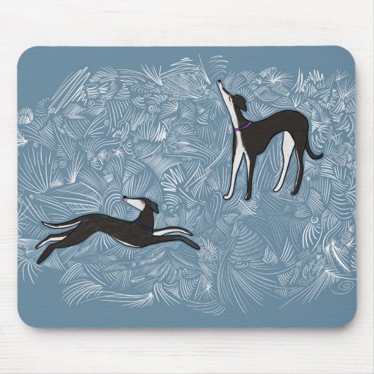 サルキグレイハウンド マウスパッド (正面)