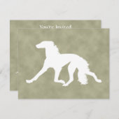 サルキシルエット 招待状 (正面/裏面)