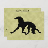 サルキシルエット 招待状 (正面/裏面)