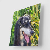 サルキドッグ スクエア壁時計 (傾斜)