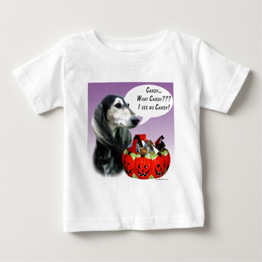 サルキハロウィーンキャンディ ベビーTシャツ (正面)