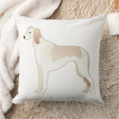 サルキベーシック犬種イラストレーションシルエット クッション (ブランケット)