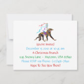 サルキ回転木馬ブラック&タン 招待状 (裏面)