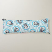 サルキ絵を描のシルバーフェザーズオリジナルドッグアート ボディピロー (裏面)