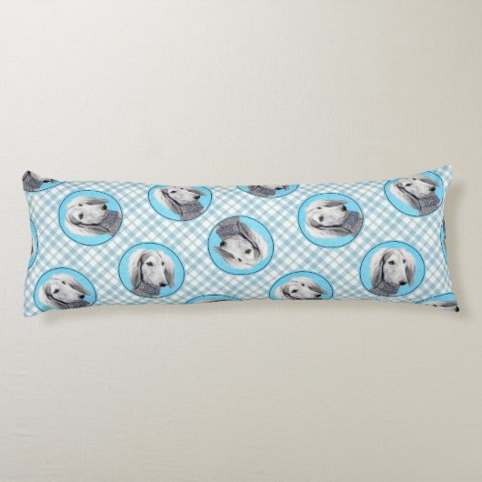 サルキ絵を描のシルバーフェザーズオリジナルドッグアート ボディピロー (裏面)