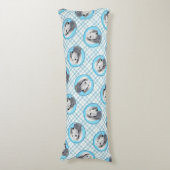 サルキ絵を描のシルバーフェザーズオリジナルドッグアート ボディピロー (正面縦)