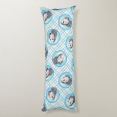 サルキ絵を描のシルバーフェザーズオリジナルドッグアート ボディピロー (裏面 (縦))