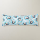 サルキ絵を描のシルバーフェザーズオリジナルドッグアート ボディピロー (正面)