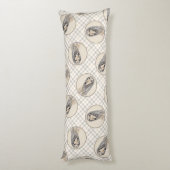 サルキ絵を描の子豚かわいいオリジナルドッグアート ボディピロー (裏面 (縦))