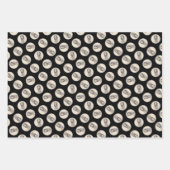 サルキ絵を描の子豚かわいいオリジナルドッグアート ラッピングペーパーシート (正面3)