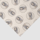 サルキ絵を描の子豚かわいいオリジナルドッグアート 薄葉紙 (詳細)