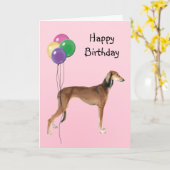 サルキ誕生日風船 カード (黄色い花)