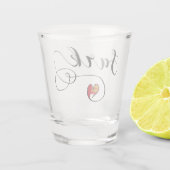 サルク国旗のハート、チャネル諸島 ショットグラス (裏面)