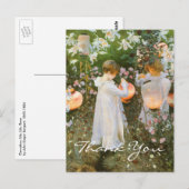 サルゲントのカーネーション、リリー、リリー、バラ ポストカード (正面/裏面)