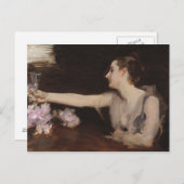 サルゲント – Madame Gautreauトーストを飲む ポストカード (正面/裏面)