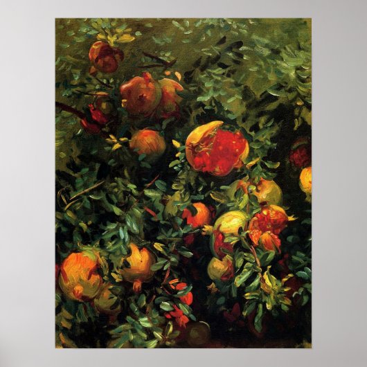 サルゲント – Pomegranates Majorca 1908 ポスター (正面)