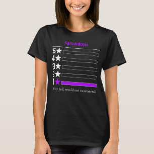 サルコイドーシスは非常に悪いが、推奨しない Tシャツ