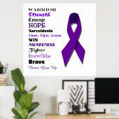 サルコイドーシス認識度とインスピレーション ポスター (ホームオフィス)