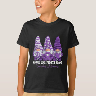 サルコイドーシス認識度月紫リボングノーミー Tシャツ