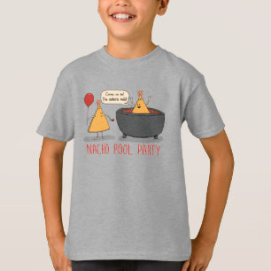 サルサのかわいく、おもしろいなNachoのプールを囲んでのパーティ Tシャツ