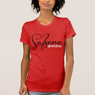 サルサのダンサーのための永久にSALSERAのTシャツ Tシャツ