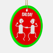 サルサのダンサー セラミックオーナメント (右)