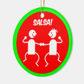 サルサのダンサー セラミックオーナメント (左)