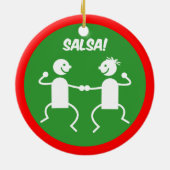 サルサのダンサー セラミックオーナメント (裏面)