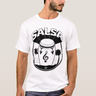 サルサのドラムb: w tシャツ