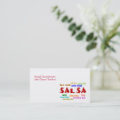 サルサの踊るラテン系のダンスの先生かダンサー 名刺 (スタンド正面)