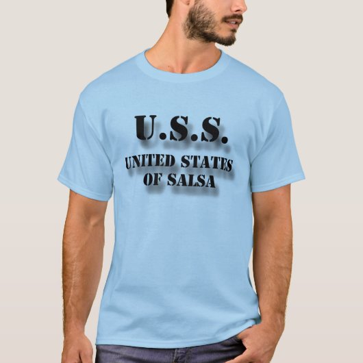 サルサのUSS米国 Tシャツ (正面)