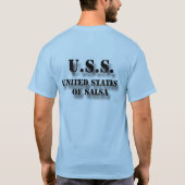 サルサのUSS米国 Tシャツ (裏面)