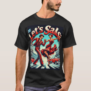 サルサはっきりしたとサルサ鮮やかダンスTシャツ Tシャツ