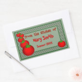 サルサまたはマリナラソースラベル 長方形シール (封筒)