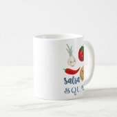 サルサスクワッドかわいいフードユーモア引用文 おもしろい コーヒーマグカップ (正面右)
