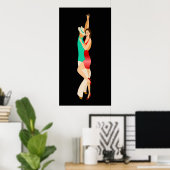 サルサダンサーのダンスシリーズ ポスター (ホームオフィス)