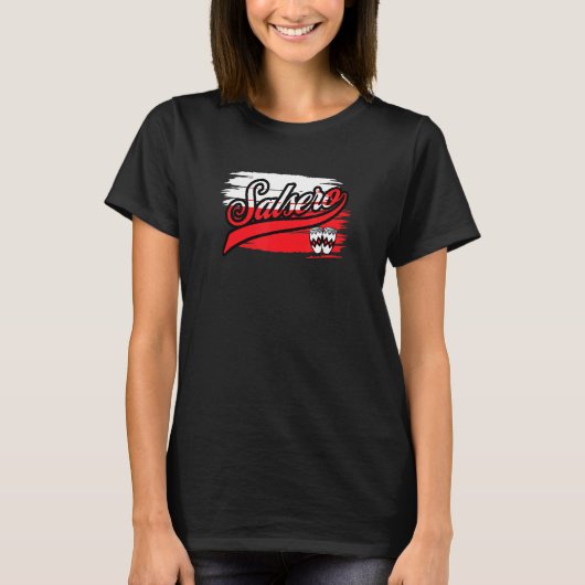 サルサダンサーサルセロポルスカサルサ Tシャツ (正面)