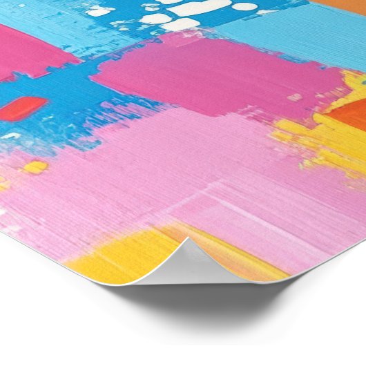 サルサダンサーレッドドレス抽象芸術ウォールアート ポスター (角)