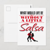 サルサダンサー踊り人生とは ポストカード (正面/裏面)