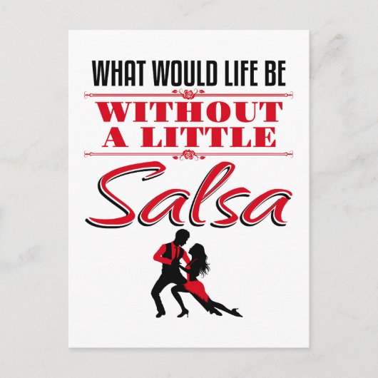 サルサダンサー踊り人生とは ポストカード (正面)