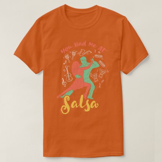 サルサダンスで私を食べた Tシャツ (デザイン正面)