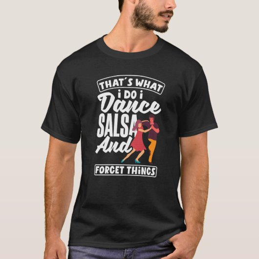 サルサダンスサルサ踊り Tシャツ (正面)