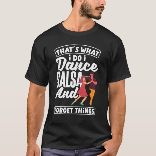 サルサダンスサルサ踊り Tシャツ (正面)