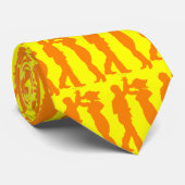 サルサダンススピンシルエットカスタムメンズネクタイ ネクタイ (ロール)