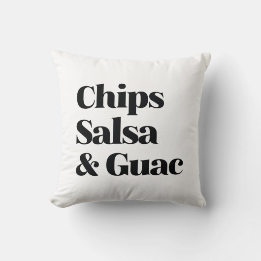 サルサチップスとグアク クッション (正面)
